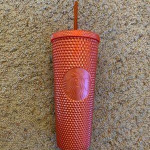 Starbucks Fall 2022 Orange Studded Tumbler